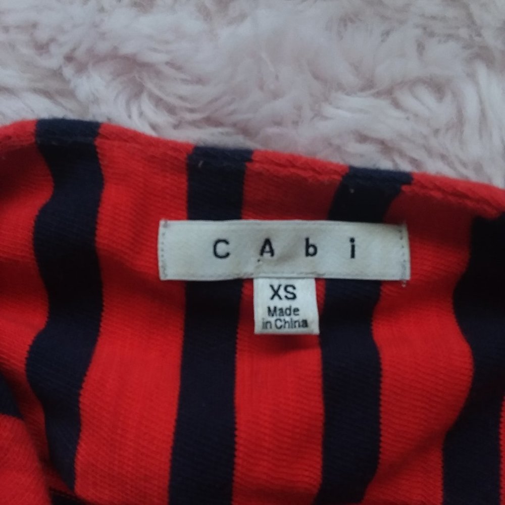 CAbi Nautical Navy & Red Striped Blazer - Picture 7 of 8